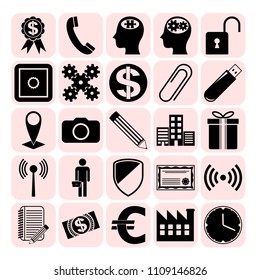 Set of 25 business related icons. Collection. Amazing desing. Vector Illustration. Set of 25 business related icons. Collection. Amazing desing. Vector Illustration.