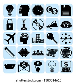 Set of 25 business related icons. Collection. Amazing desing. Vector Illustration.