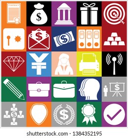 Set of 25 business related icons. Collection. Amazing desing. Vector Illustration.