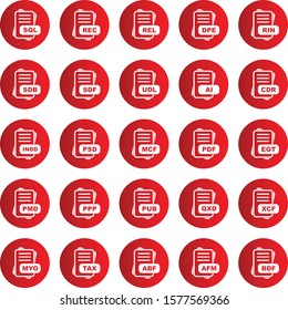 Set Of 25 File Format Icons For Mobile Application and websites
