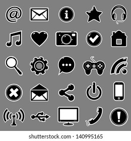 Set of 25 icons for website