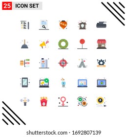 Set of 25 Modern UI Icons Symbols Signs for cannon; home; balls; design; tree Editable Vector Design Elements