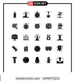 Set of 25 Modern UI Icons Symbols Signs for house; home; chess; appliances; hospital Editable Vector Design Elements