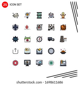 Set of 25 Modern UI Icons Symbols Signs for infant; child; solution; baby panty; hazardous Editable Vector Design Elements