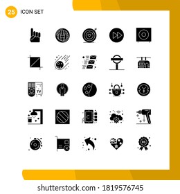 Set of 25 Modern UI Icons Symbols Signs for music; arrows; thanksgiving; arrow right; wedding Editable Vector Design Elements