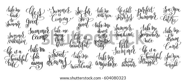 Set 25 Motivation Inspirational Quotes About Stock Vector Set 25 Motivation Inspirational Quotes About Stock Vector