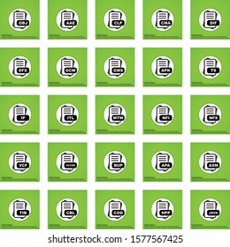 Set of 25 Quality icon
