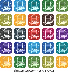 Set of 25 Quality icon
