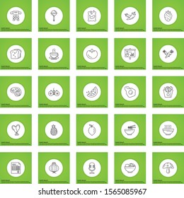 Set of 25 Quality icon for your project
