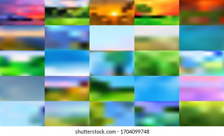 Set aus 25 realistischen holografischen Hintergründen in verschiedenen Farben. Gut für dein Design. Neutrale Hintergründe für wild lebende Tiere