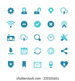 Set of 25 shopping vector icons.  They can be perfectly applied in graphic design and web or mobile devices. 