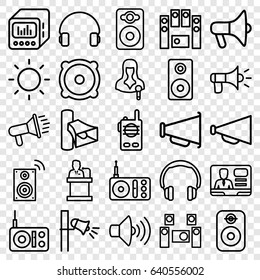 Simple Set Music Related Vector Line Stock Vector (Royalty Free) 612979136