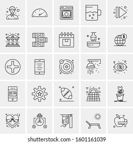 Set of 25 Universal Business Icons Vector