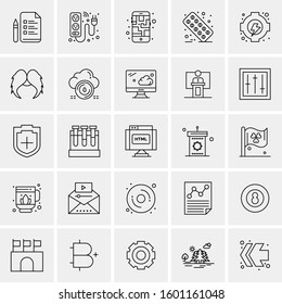 Set of 25 Universal Business Icons Vector