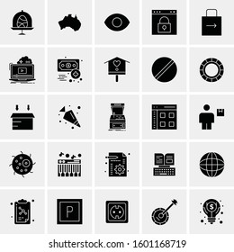 Set of 25 Universal Business Icons Vector