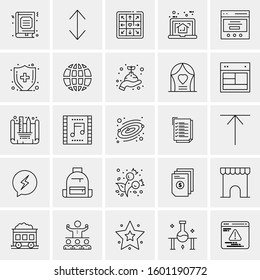 Set of 25 Universal Business Icons Vector