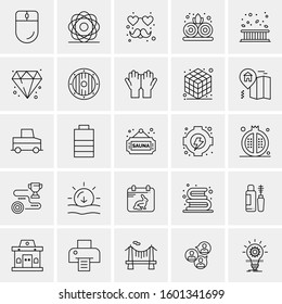 Set of 25 Universal Business Icons Vector