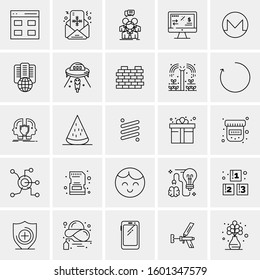 Set of 25 Universal Business Icons Vector