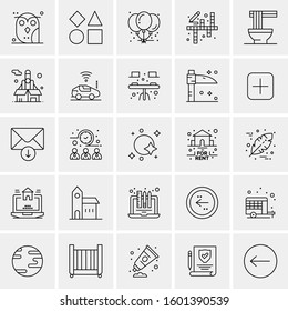 Set of 25 Universal Business Icons Vector