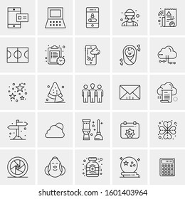 Set of 25 Universal Business Icons Vector