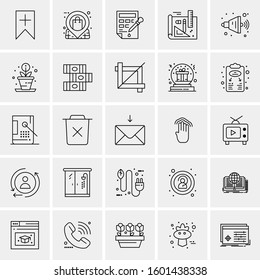 Set of 25 Universal Business Icons Vector