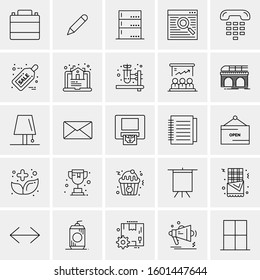 Set of 25 Universal Business Icons Vector