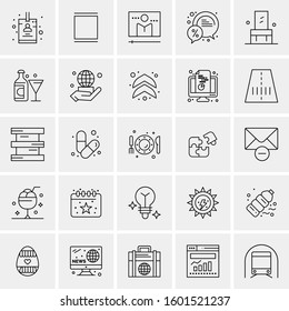 Set of 25 Universal Business Icons Vector
