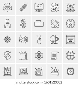 Set of 25 Universal Business Icons Vector