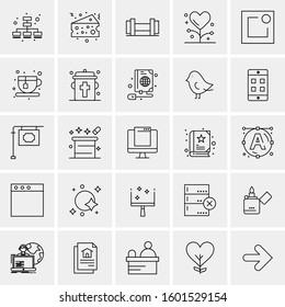 Set of 25 Universal Business Icons Vector