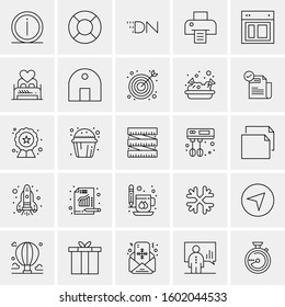 Set of 25 Universal Business Icons Vector