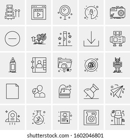 Set of 25 Universal Business Icons Vector