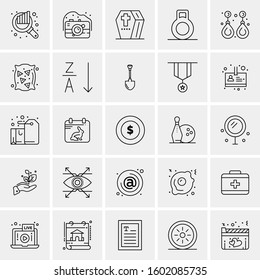Set of 25 Universal Business Icons Vector