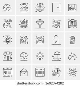 Set of 25 Universal Business Icons Vector