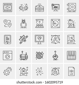 Set of 25 Universal Business Icons Vector