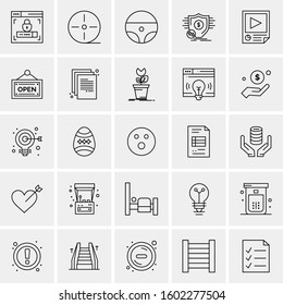 Set of 25 Universal Business Icons Vector