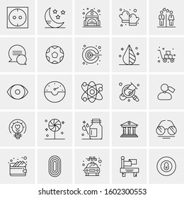 Set of 25 Universal Business Icons Vector