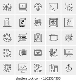 Set of 25 Universal Business Icons Vector