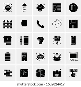 Set of 25 Universal Business Icons Vector