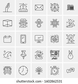 Set of 25 Universal Business Icons Vector