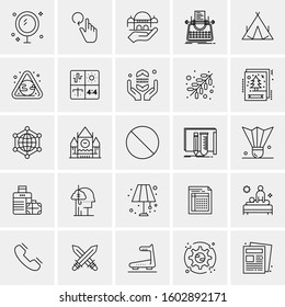 Set of 25 Universal Business Icons Vector