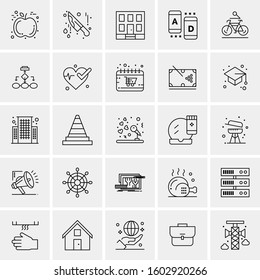 Set of 25 Universal Business Icons Vector