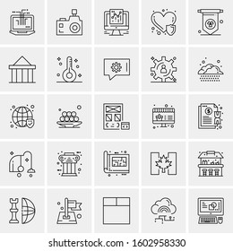 Set of 25 Universal Business Icons Vector