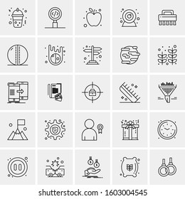 Set of 25 Universal Business Icons Vector