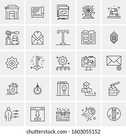Set of 25 Universal Business Icons Vector
