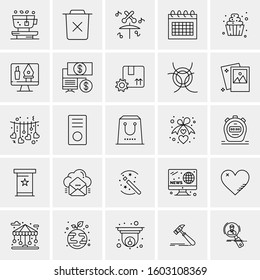Set of 25 Universal Business Icons Vector