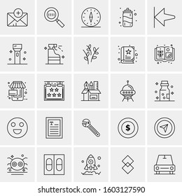 Set of 25 Universal Business Icons Vector