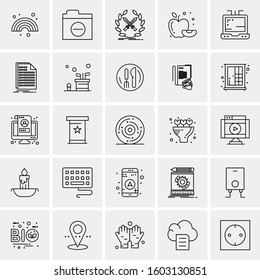 Set of 25 Universal Business Icons Vector