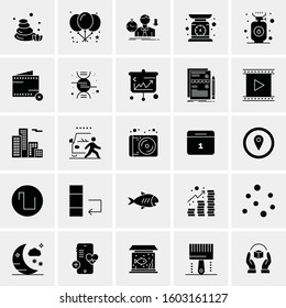 Set of 25 Universal Business Icons Vector