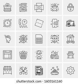 Set of 25 Universal Business Icons Vector