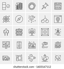 Set of 25 Universal Business Icons Vector